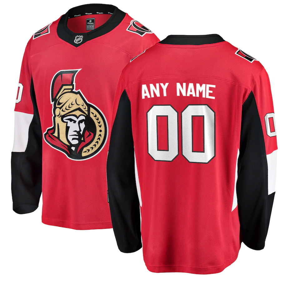 Ottawa Senators Custom Letter and Number Kits for Home Jersey Material Vinyl